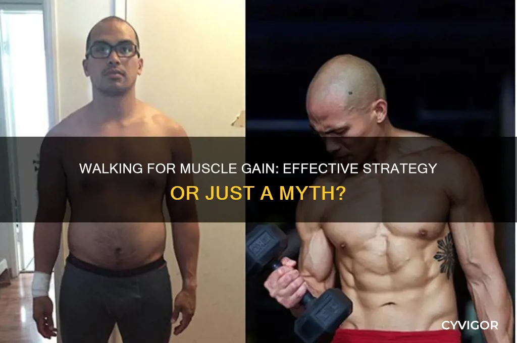 is walking good for muscle gain