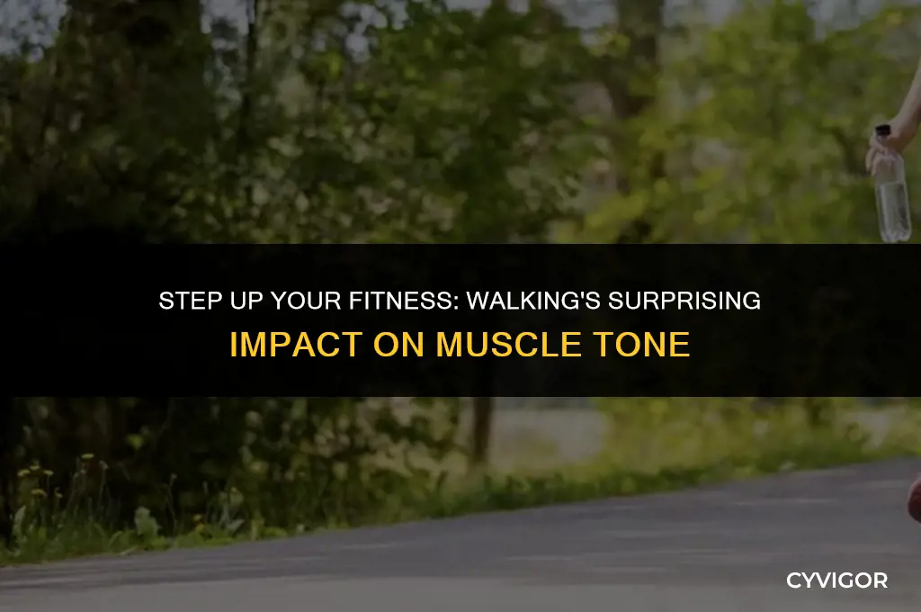 is walking good for muscle tone
