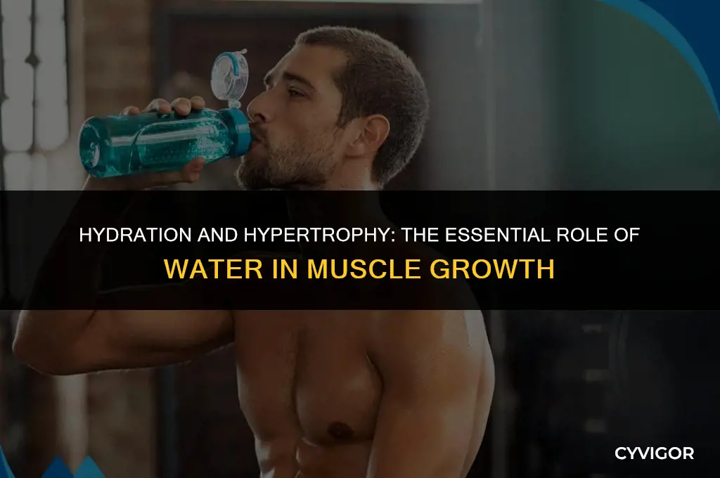 is water good for muscle growth