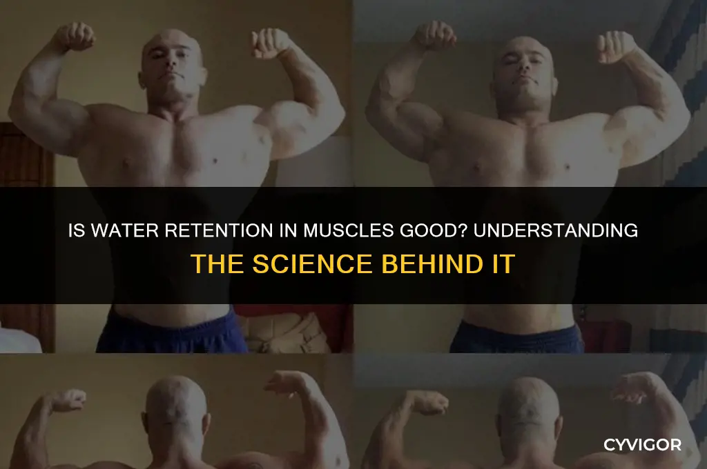 is water retention in muscles good