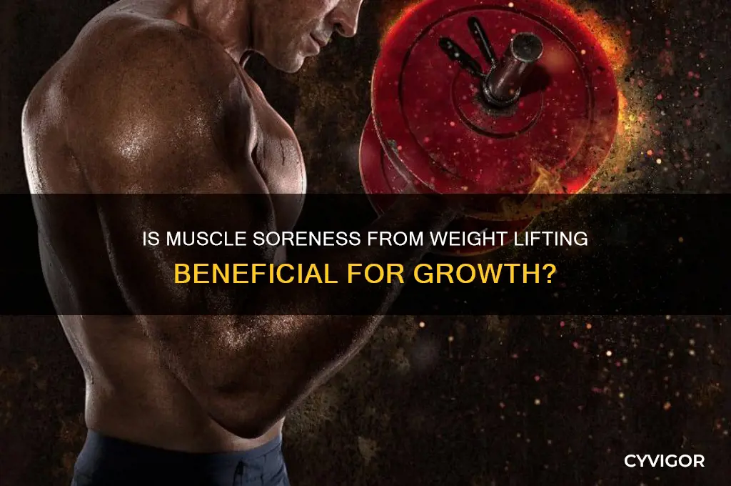 is weight lifting muscle sorness good