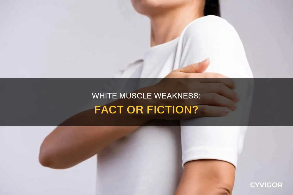is white muscle weak