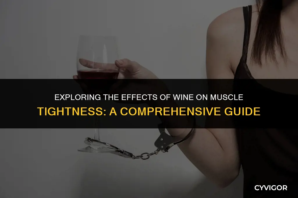 is wine good for muscle tightness