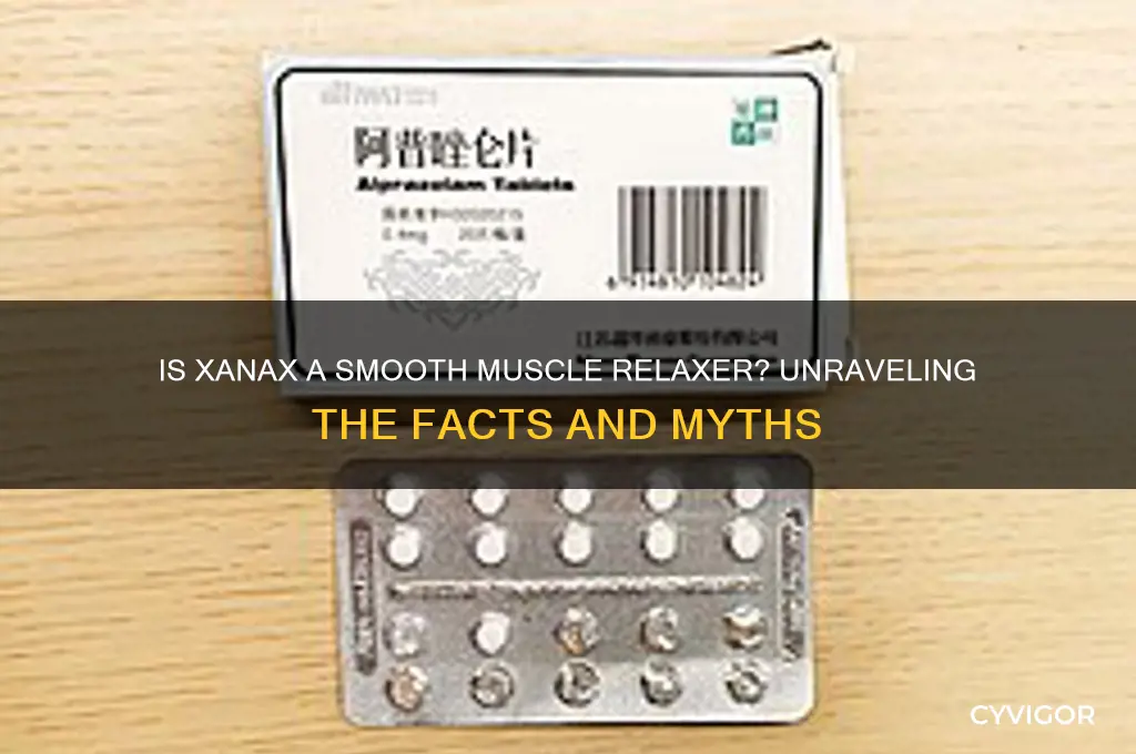 is xanax a smooth muscle relaxer
