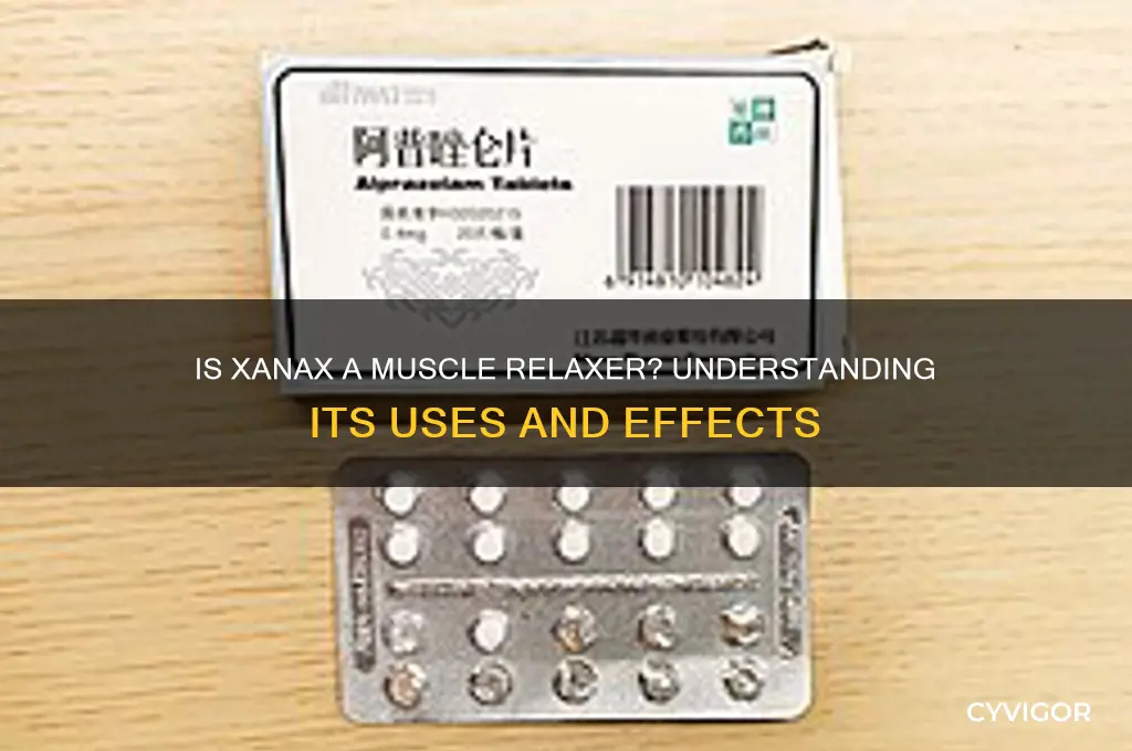 is xanex a muscle relaxer