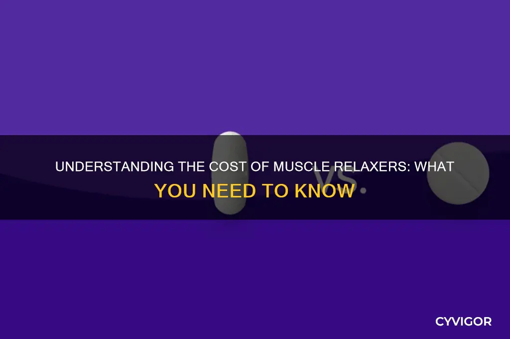 is your price of a muscle relaxer