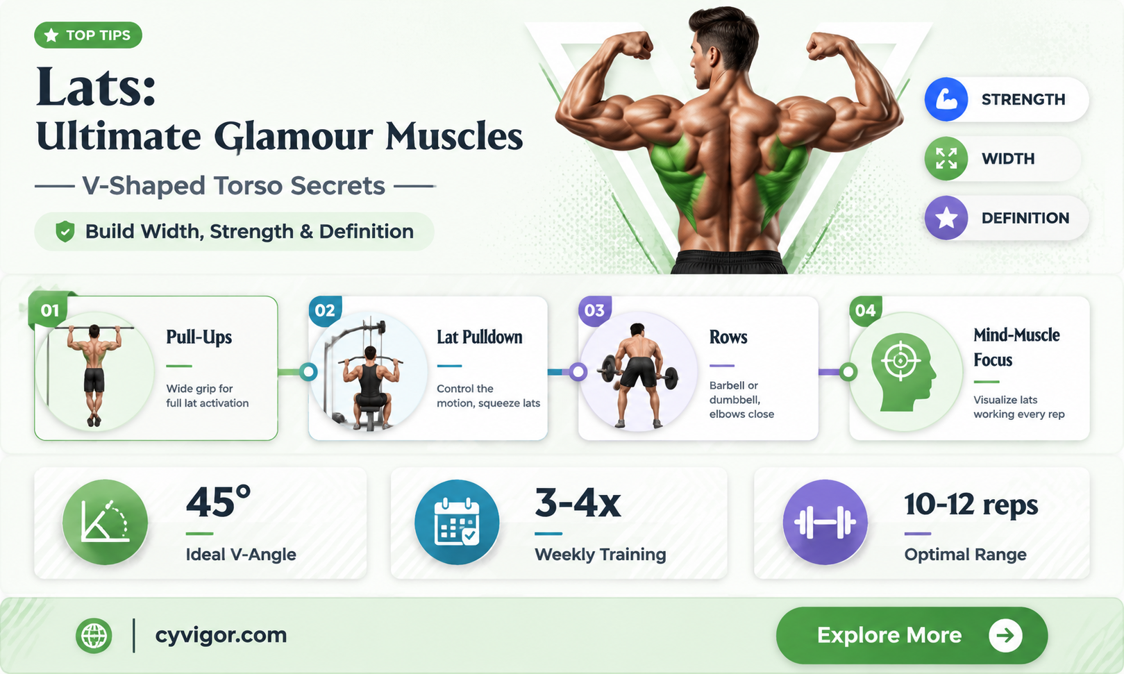 are lats glamour muscles