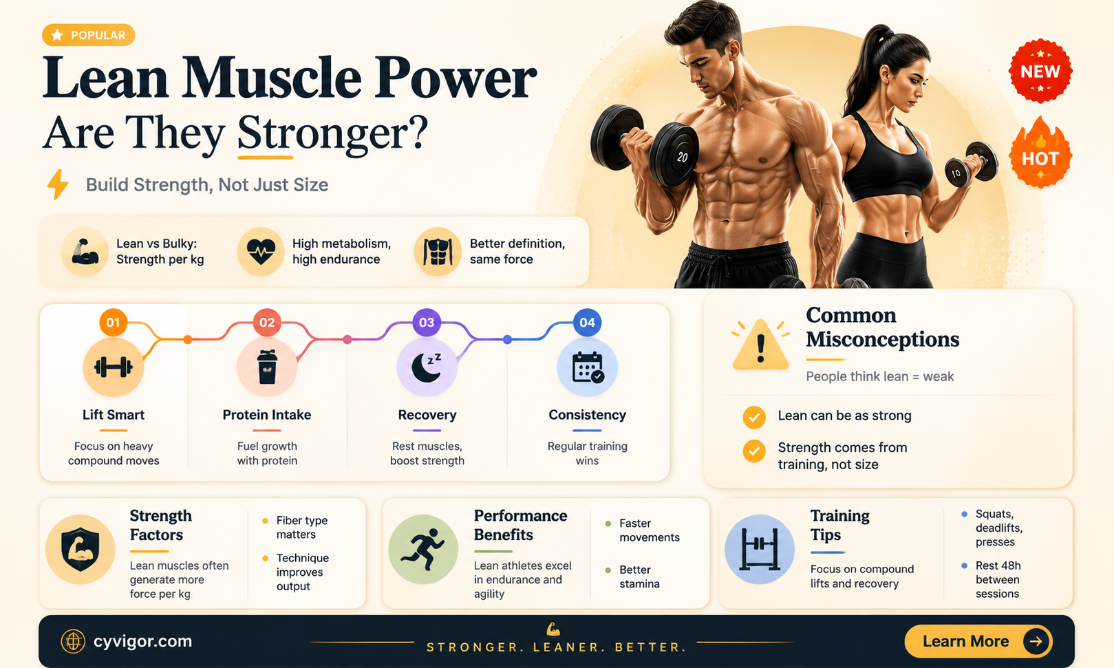 are lean muscles stronger