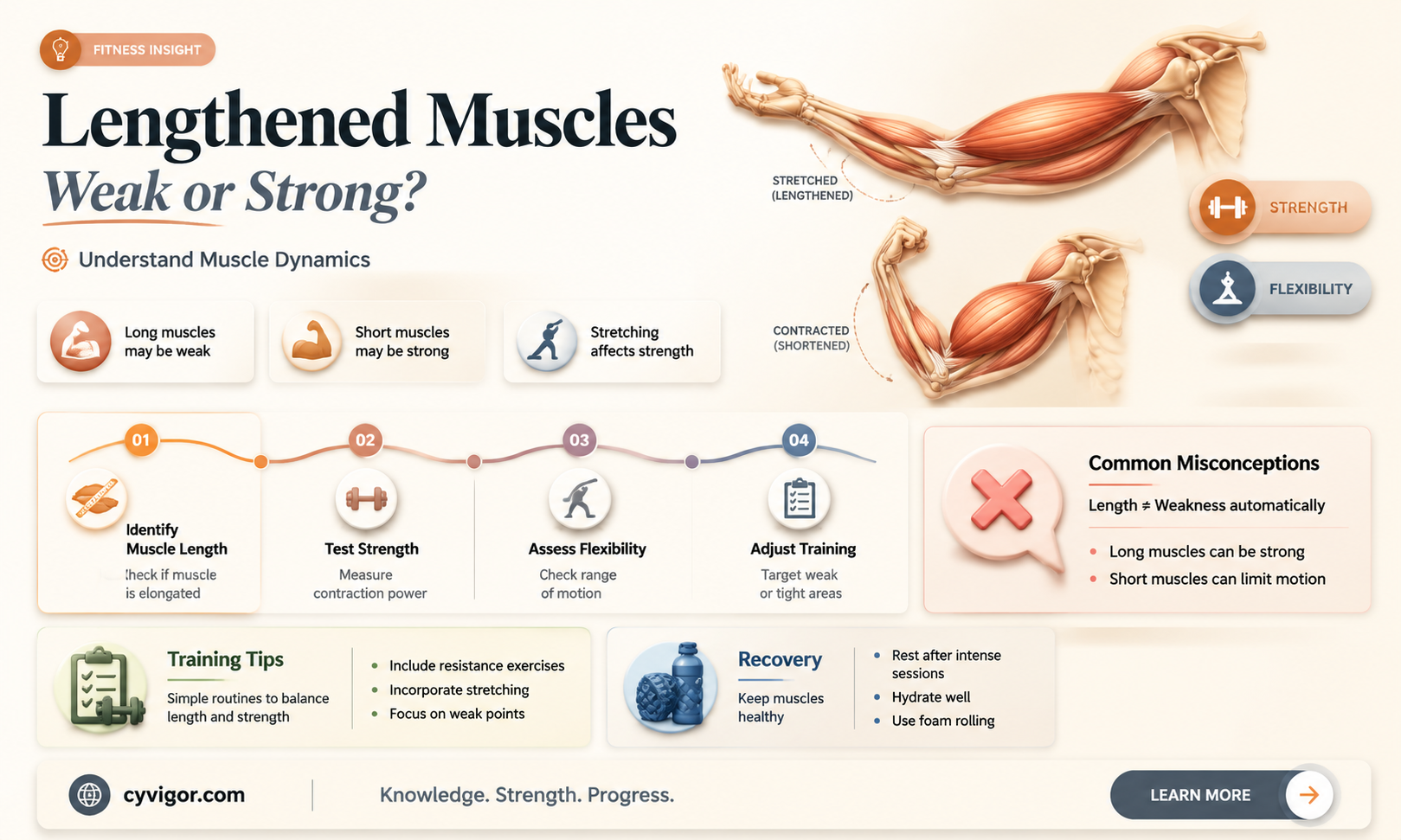 are lengthened muscles weak