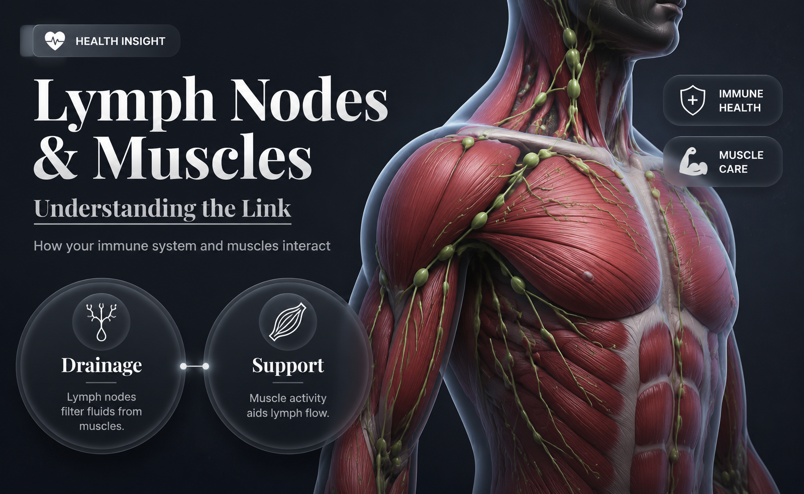 are lymph nodes muscles