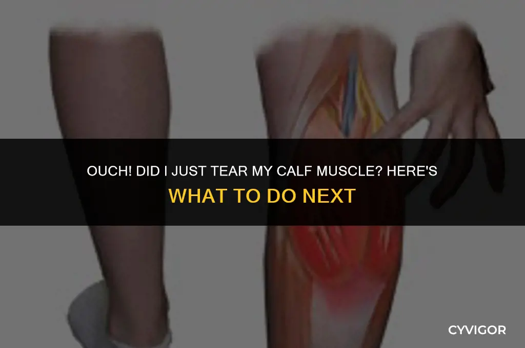 may have torn my calf muscle