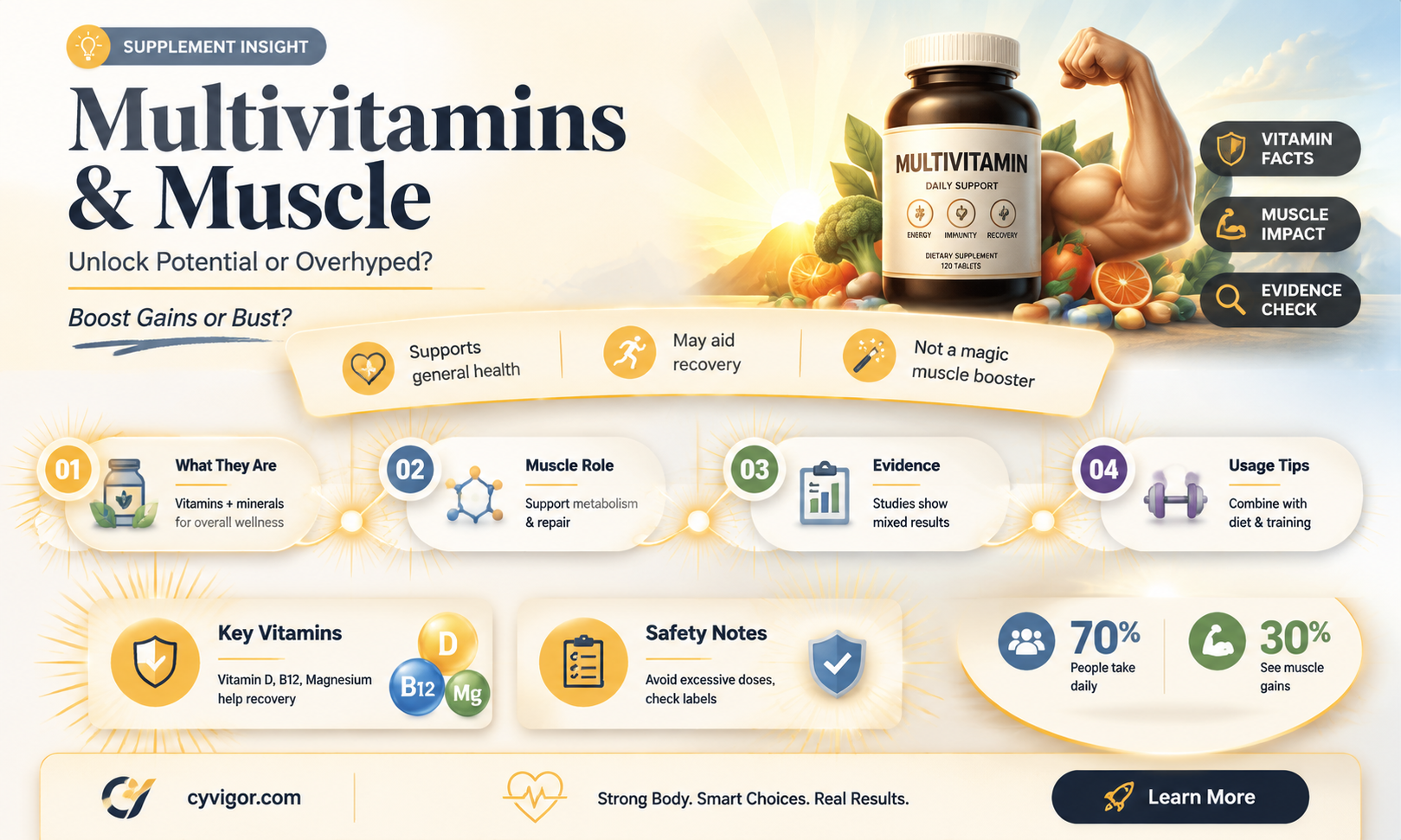 are multivitamins good for muscle growth
