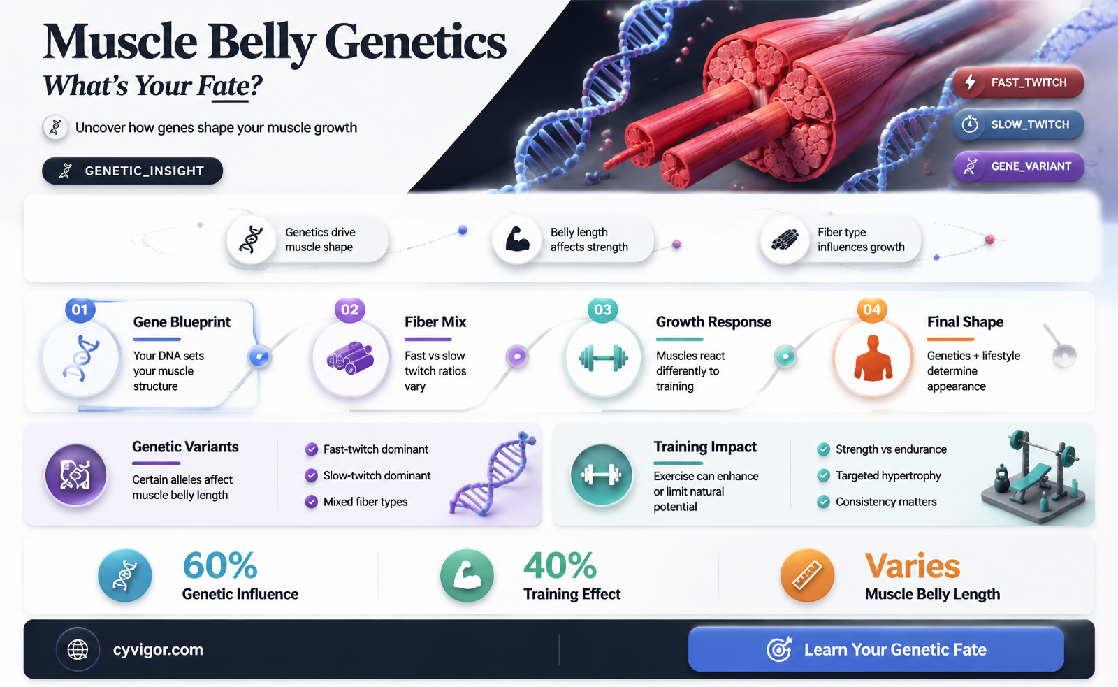 are muscle belly genetic