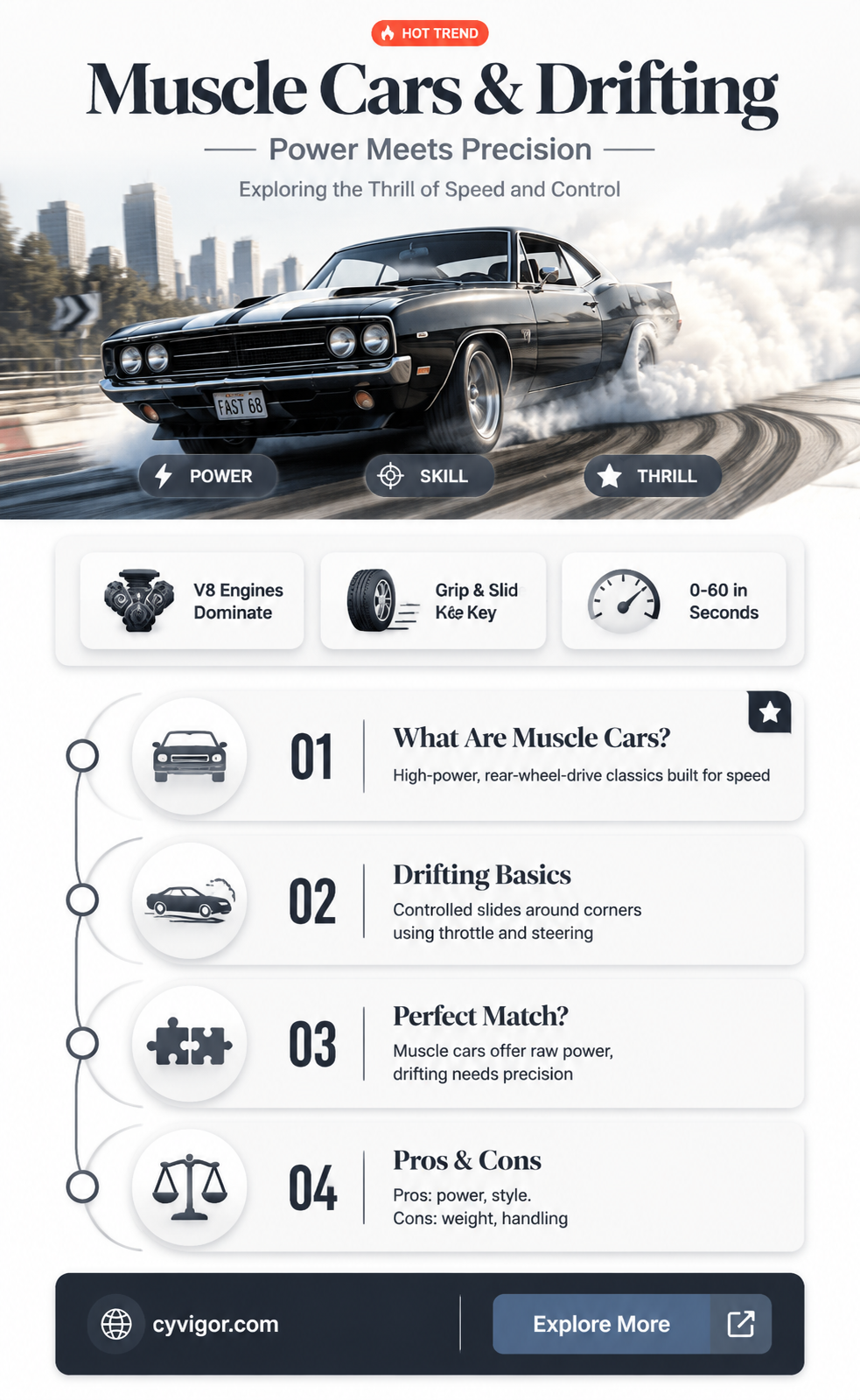 are muscle cars good for drifting