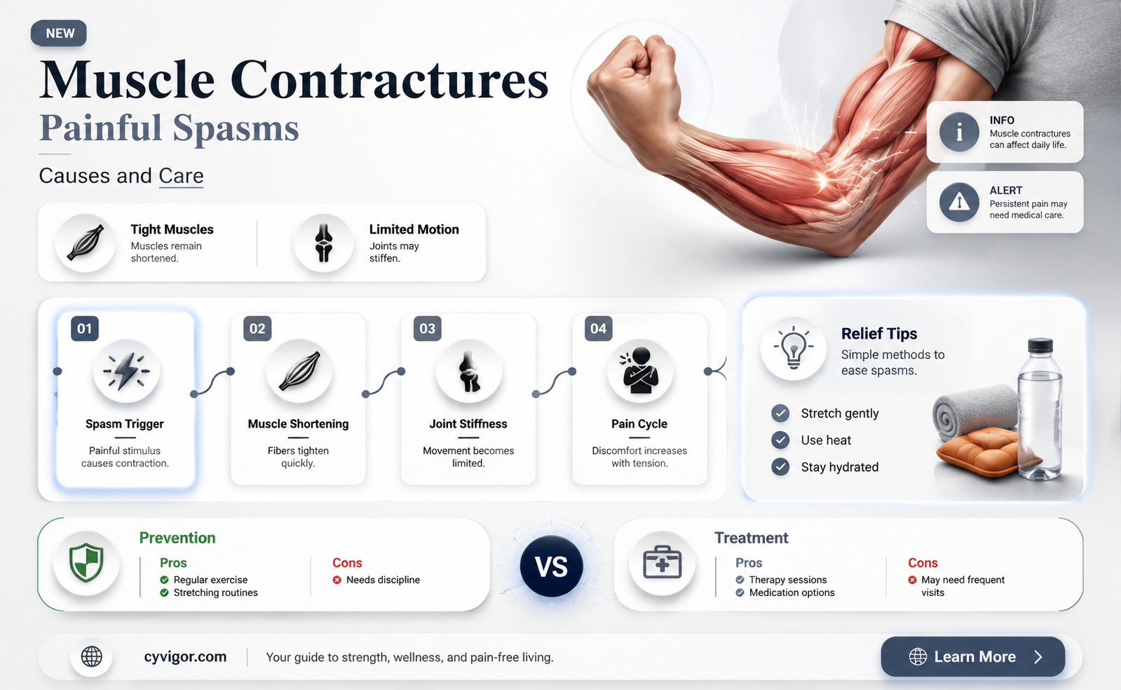are muscle contractures paolinful spasams