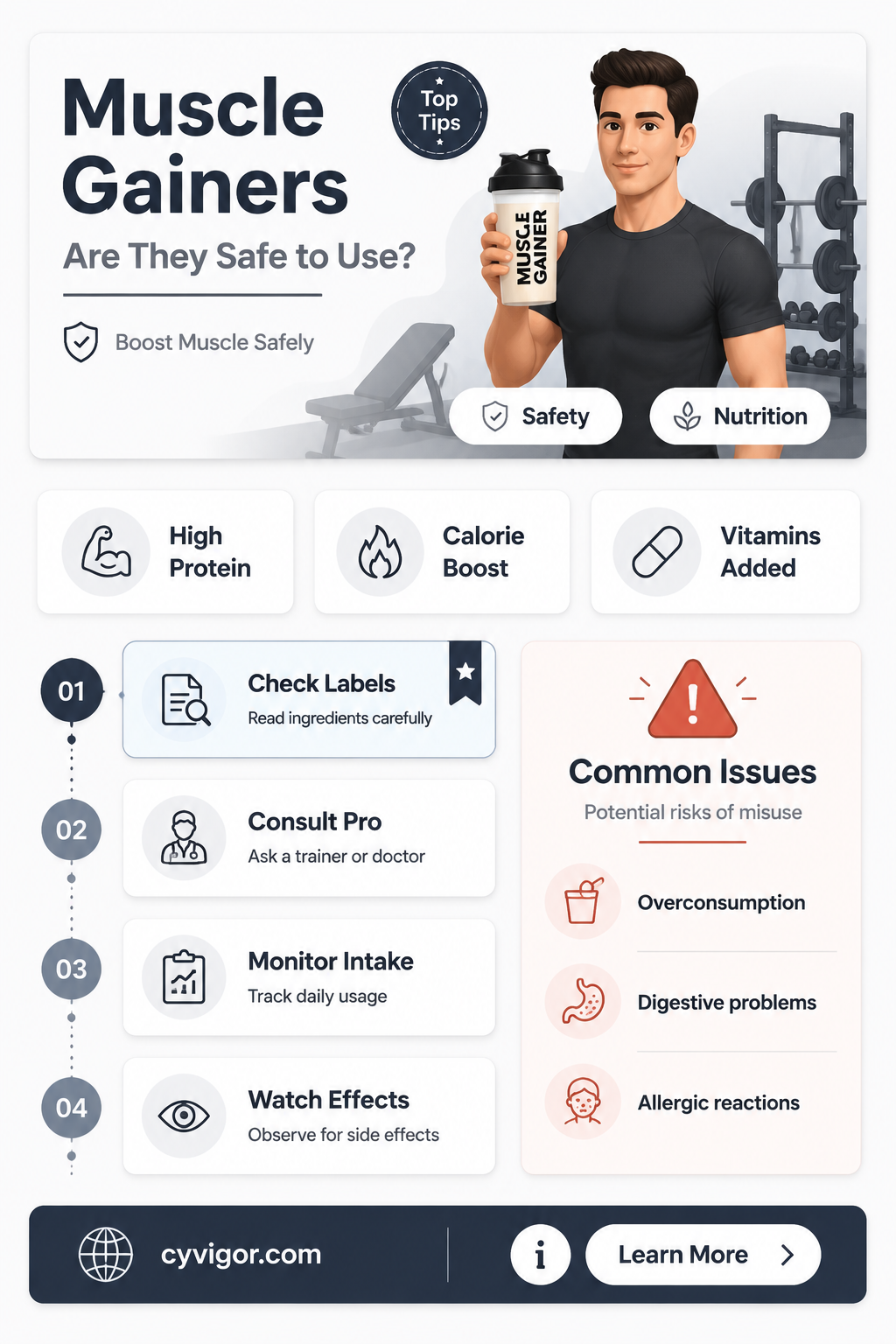 are muscle gainers safe