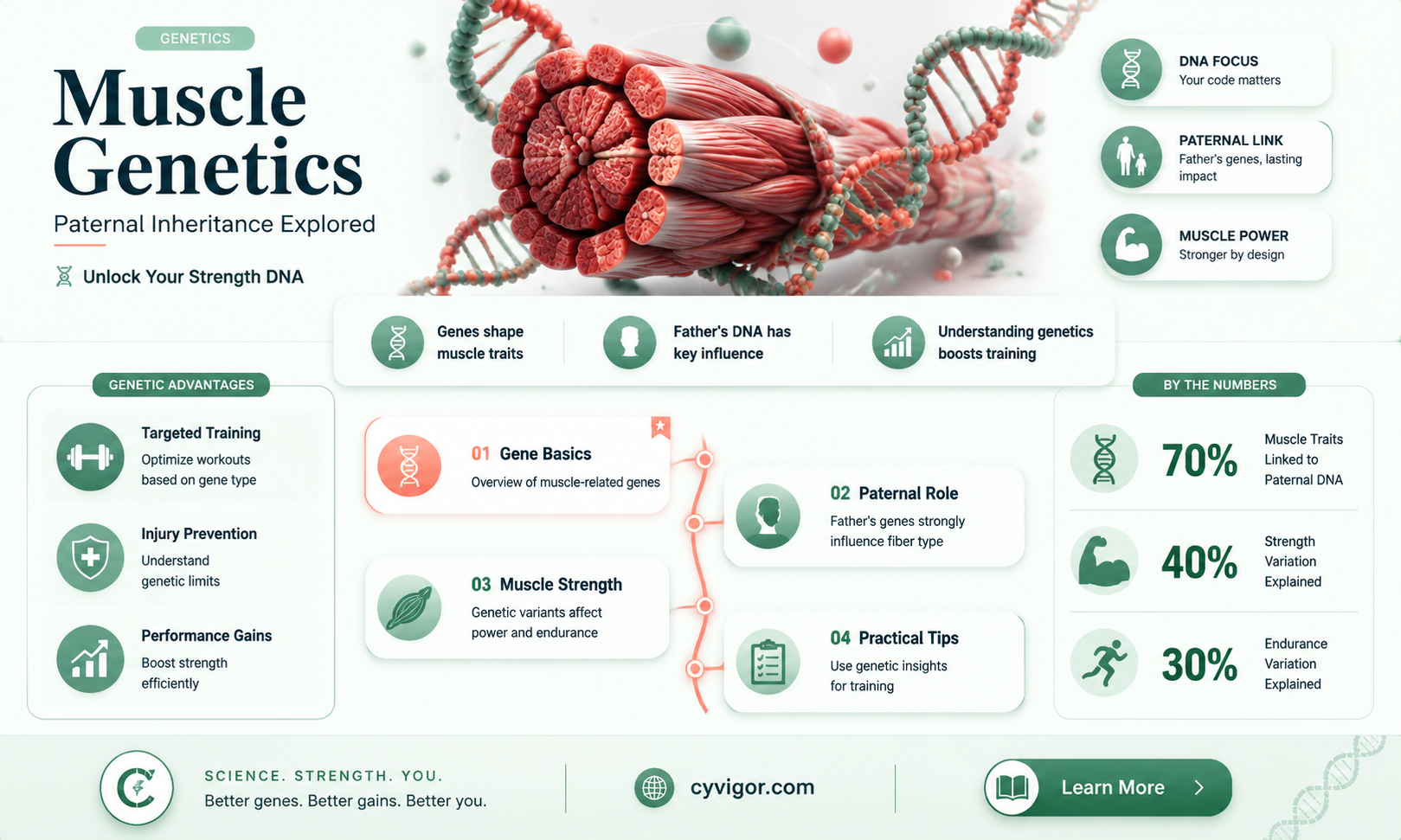 are muscle genetics paternl