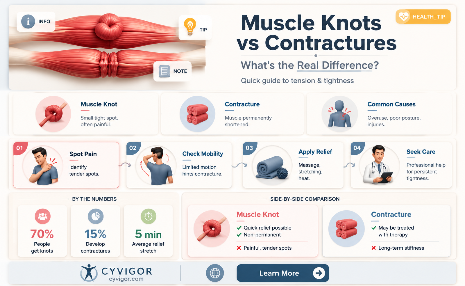 are muscle knots contractures