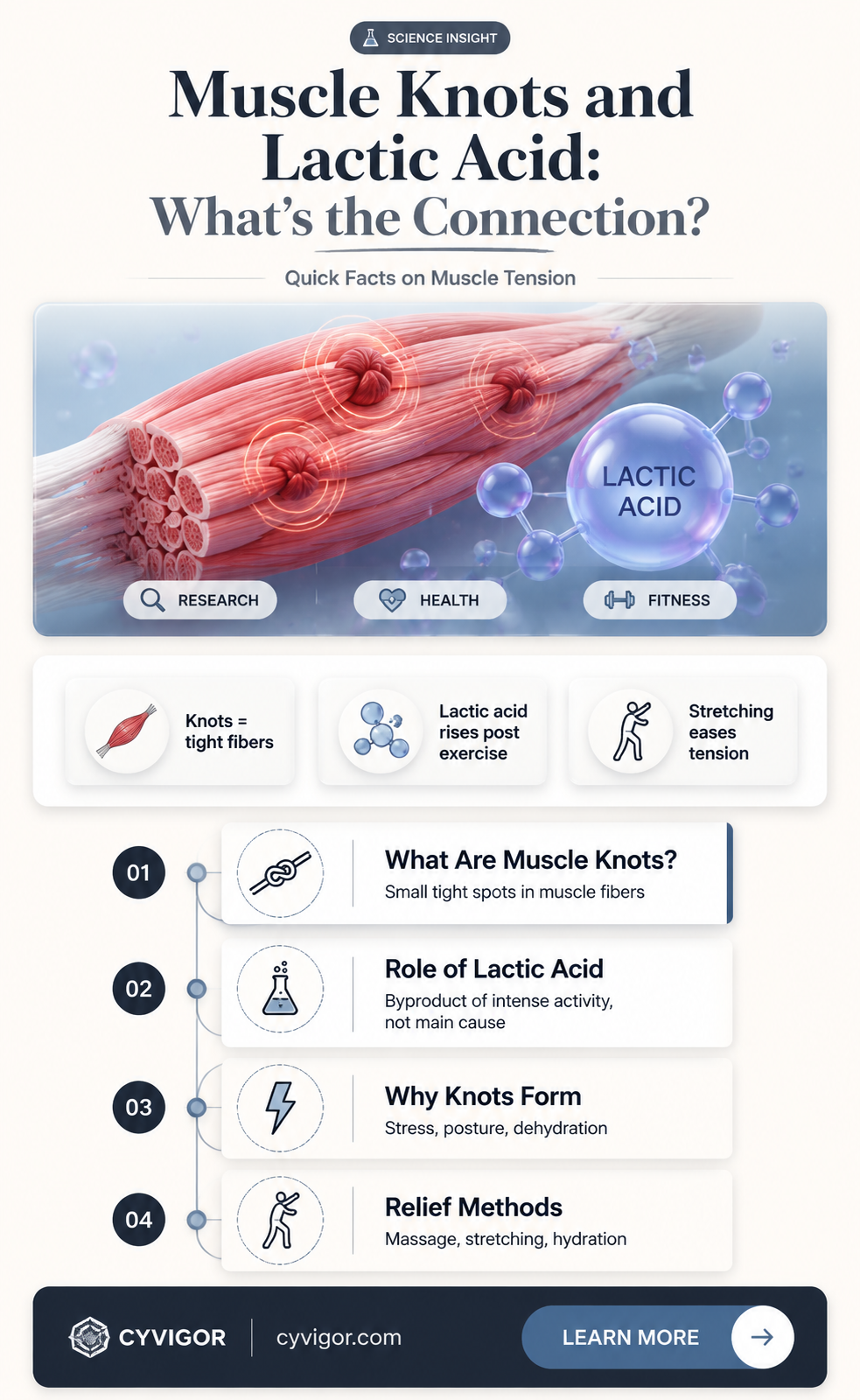 are muscle knots lactica cid