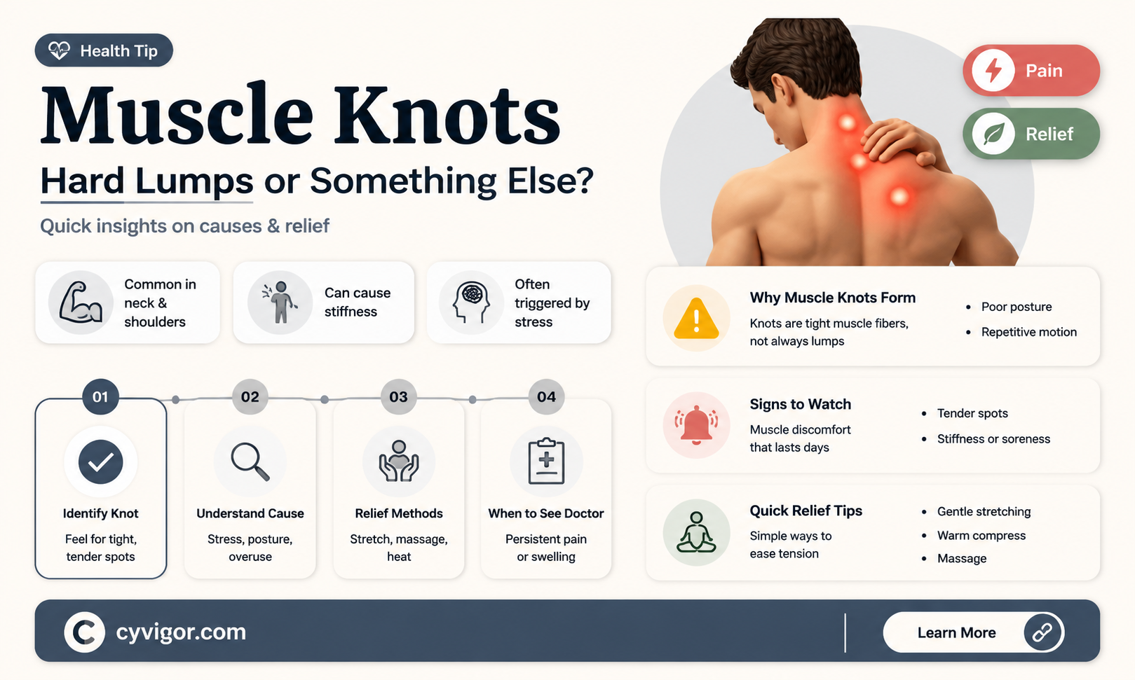 are muscle knots hard lumps