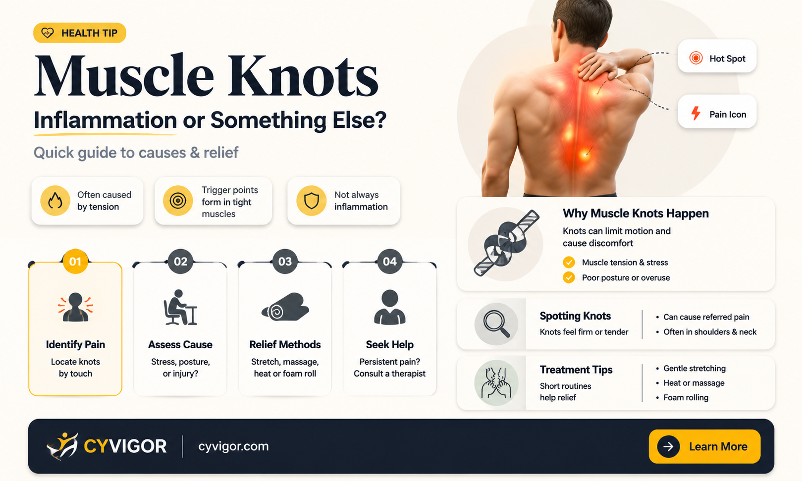 are muscle knots inflammation