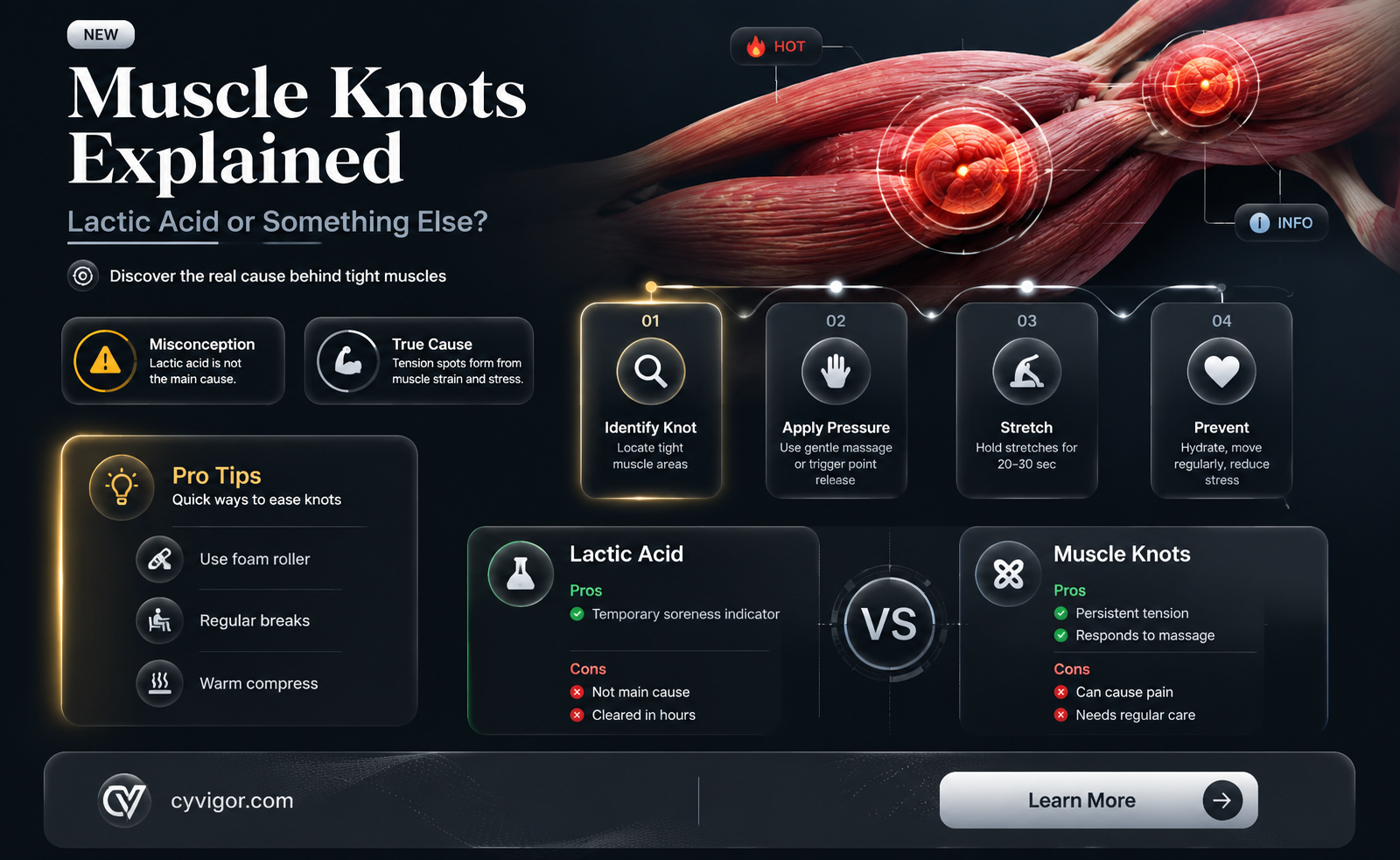 are muscle knots lactic acid