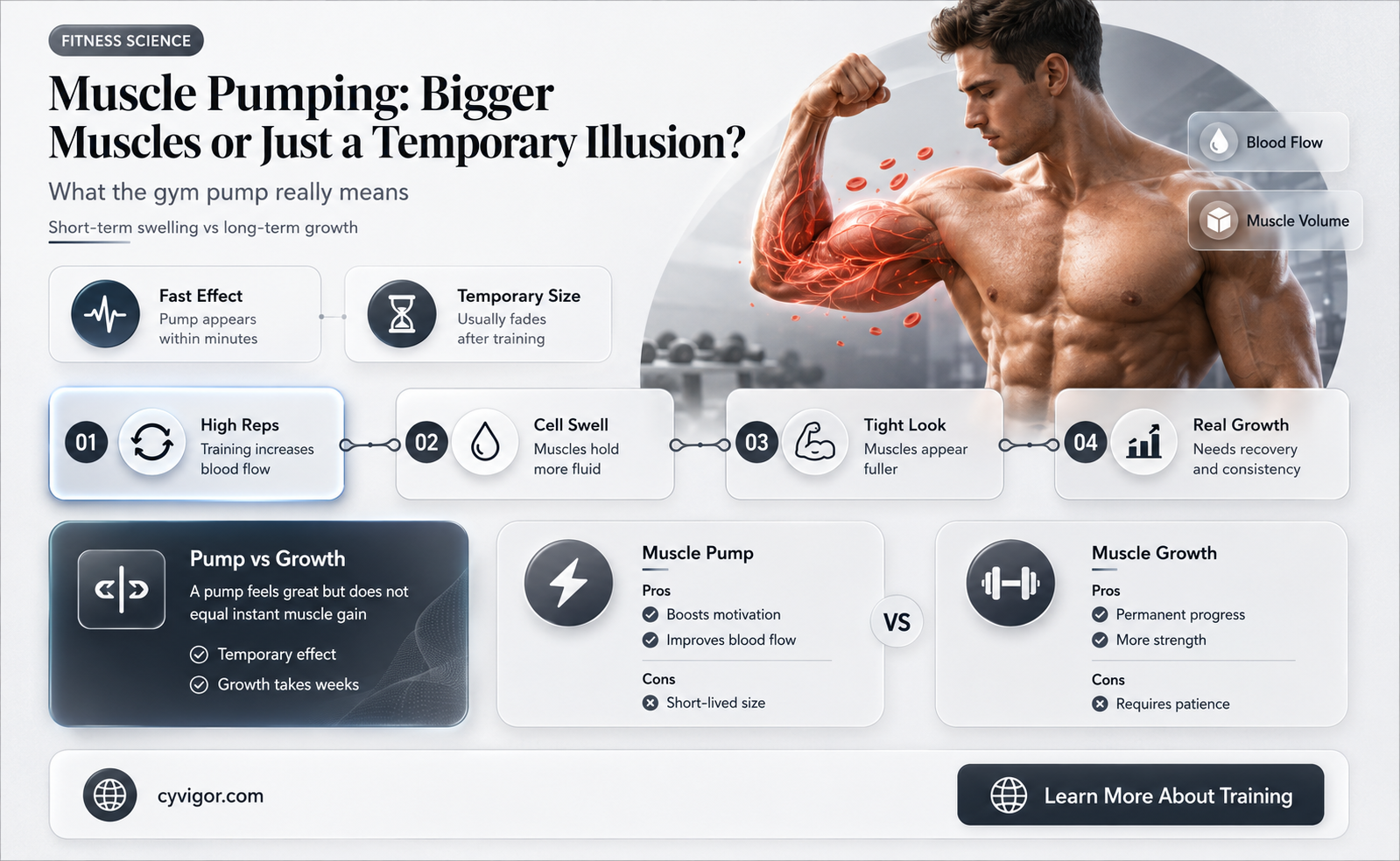 are pumped muscles bigger
