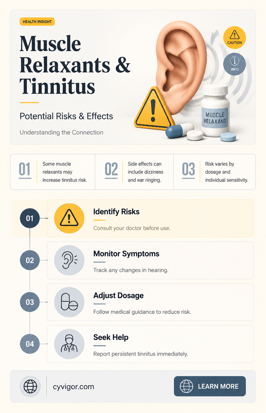 are muscle relaxants bad for tinnitus