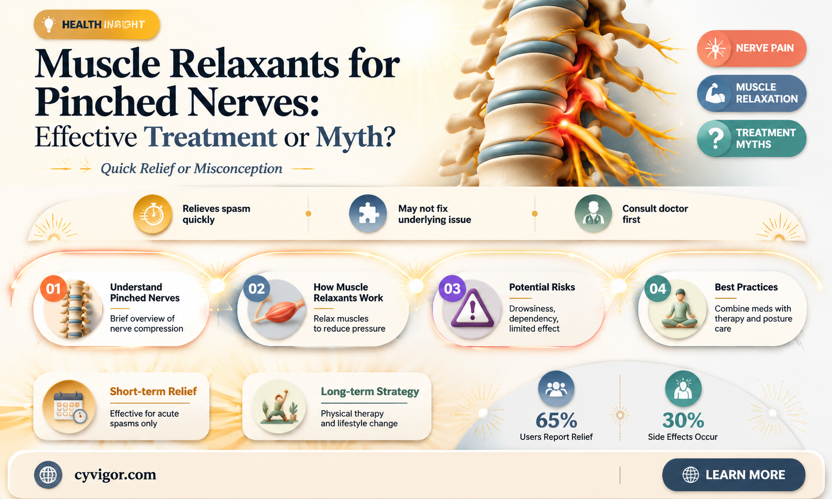 are muscle relaxants used for pinched nerves