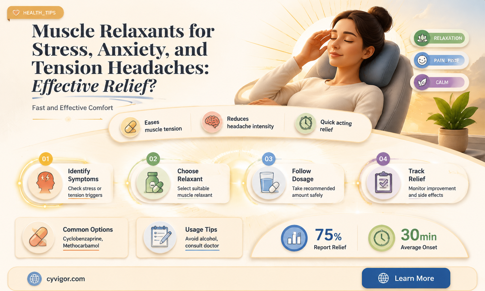 are muscle relaxors good for stress anxiety tension headaches