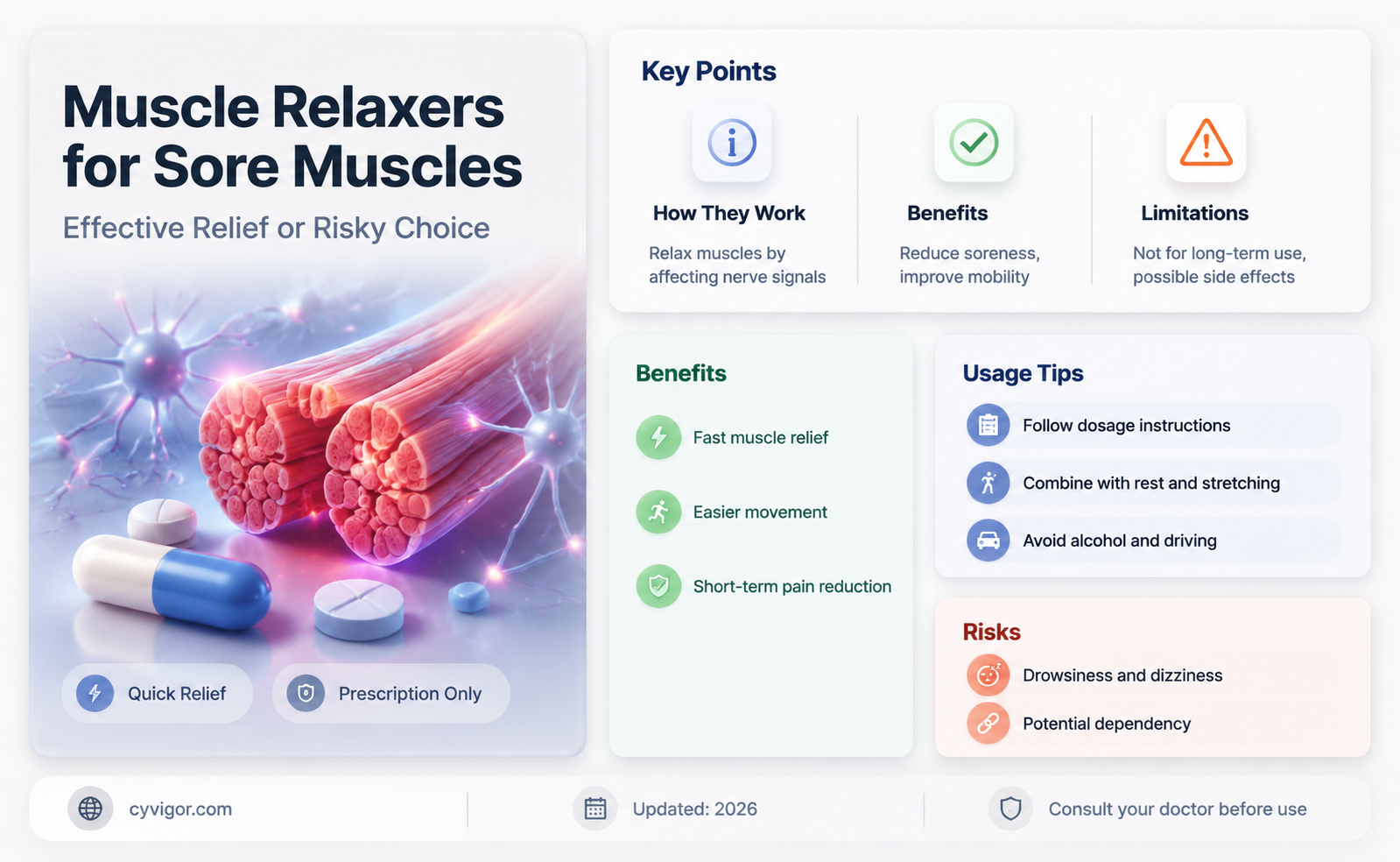are muscle relaxers good for sore muscles