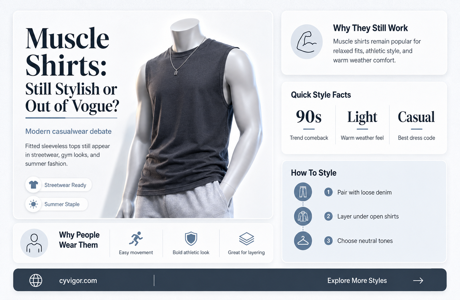are muscle shirts in style