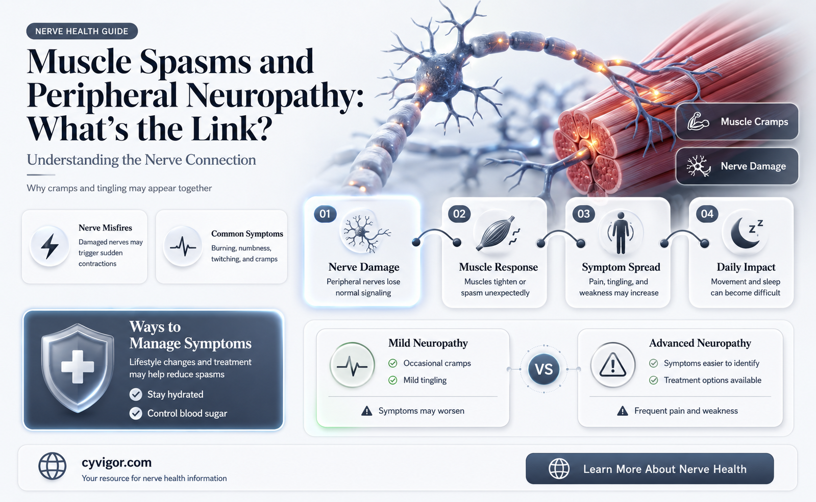 are muscle spasms caused by periperal neuropathy