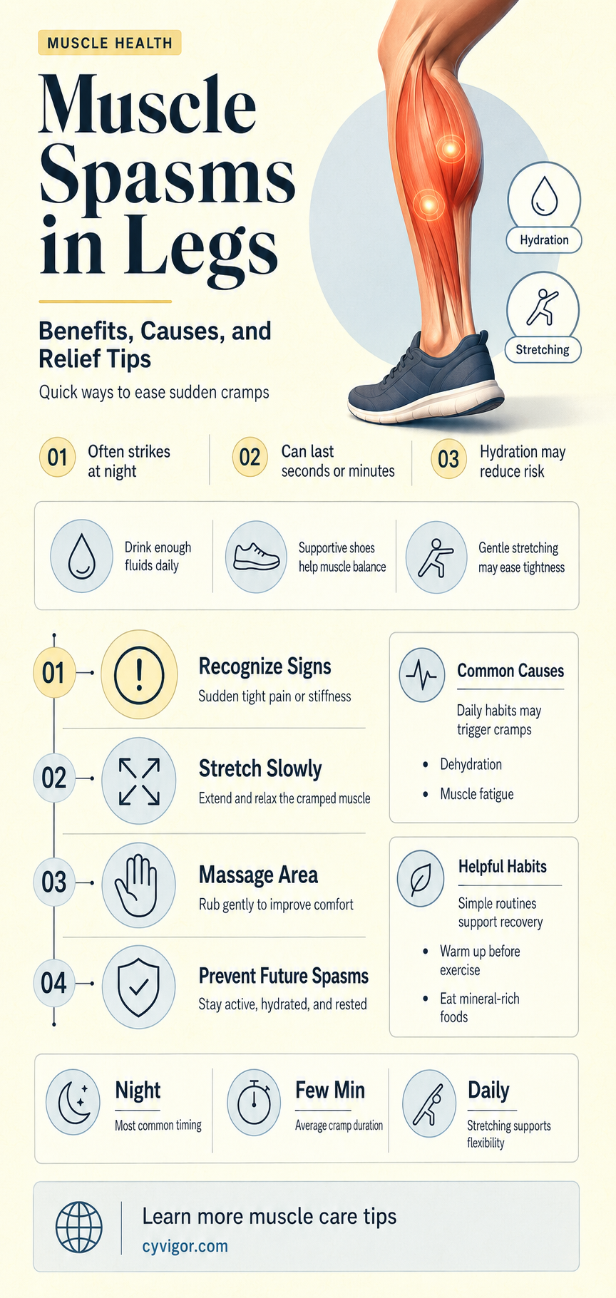 are muscle spasms good leg