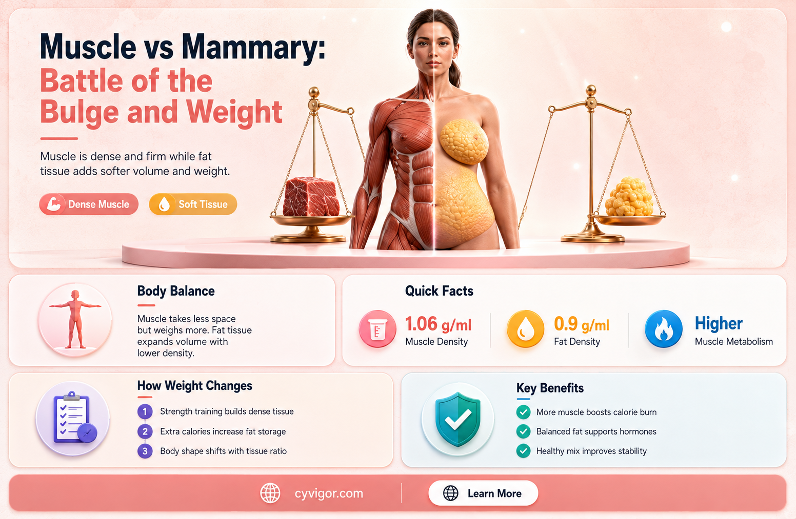 are muscles or tits heavier