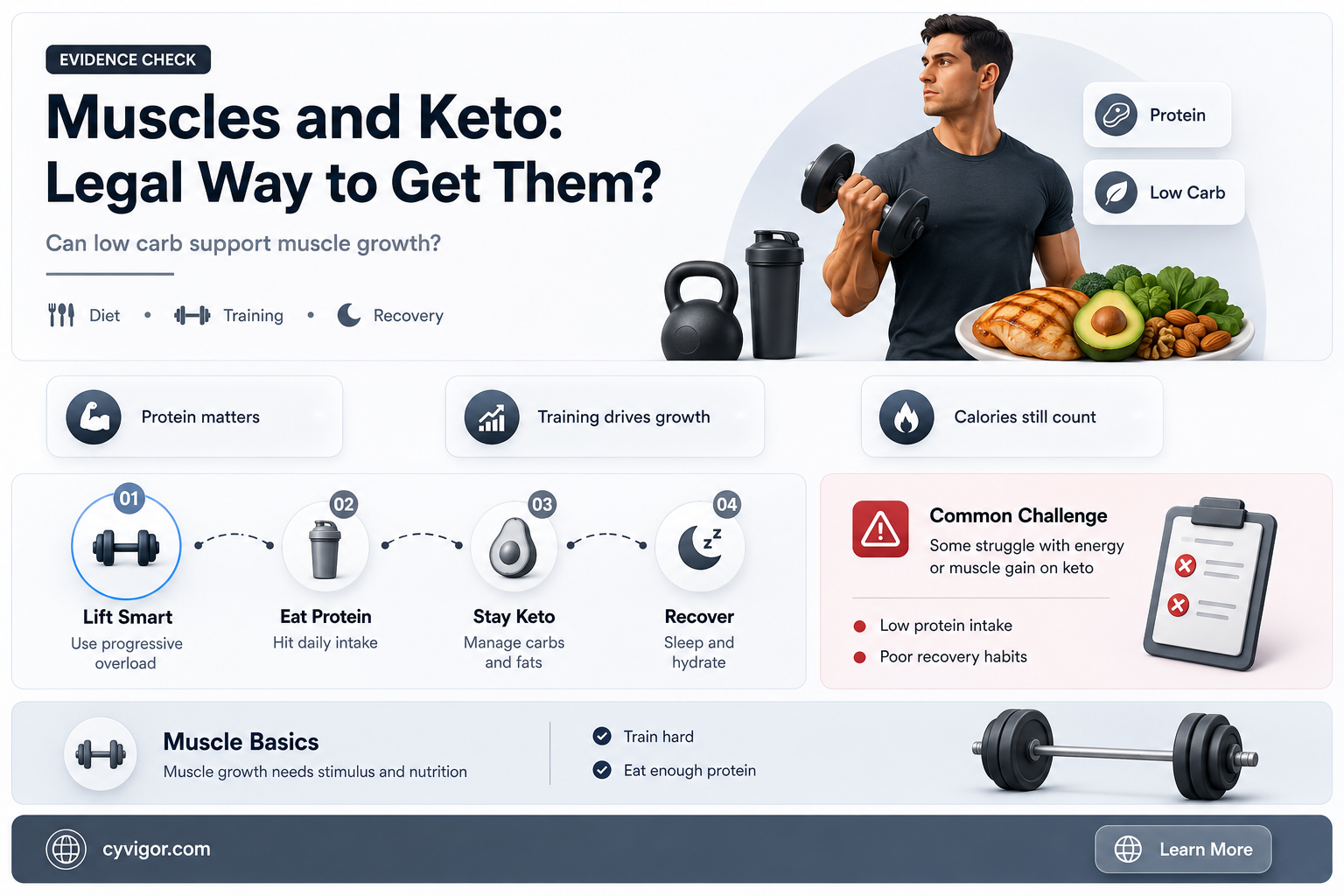 are muscles legal keto