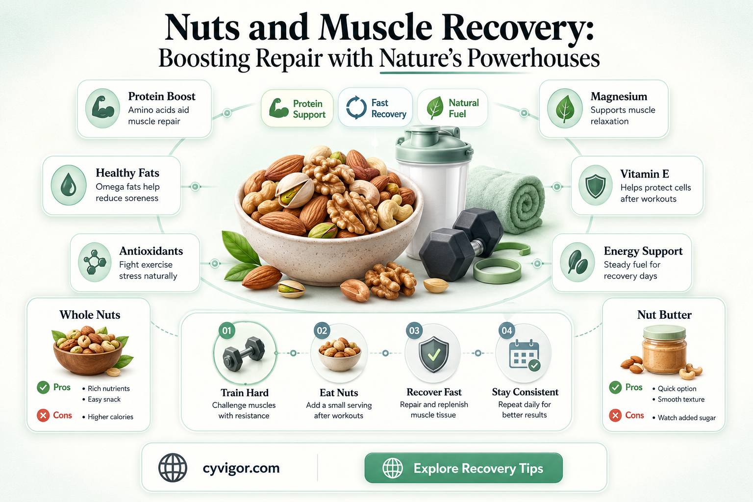 are nuts good for muscle recovery