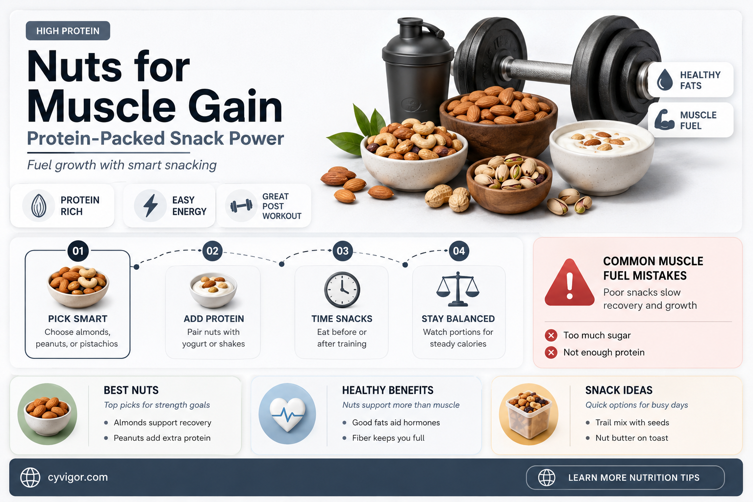are nuts good for gaining muscle