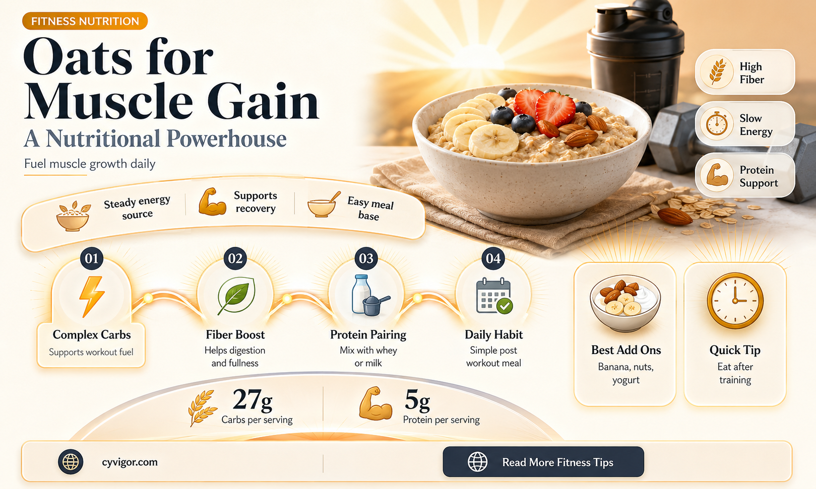 are oats good for gaining muscle