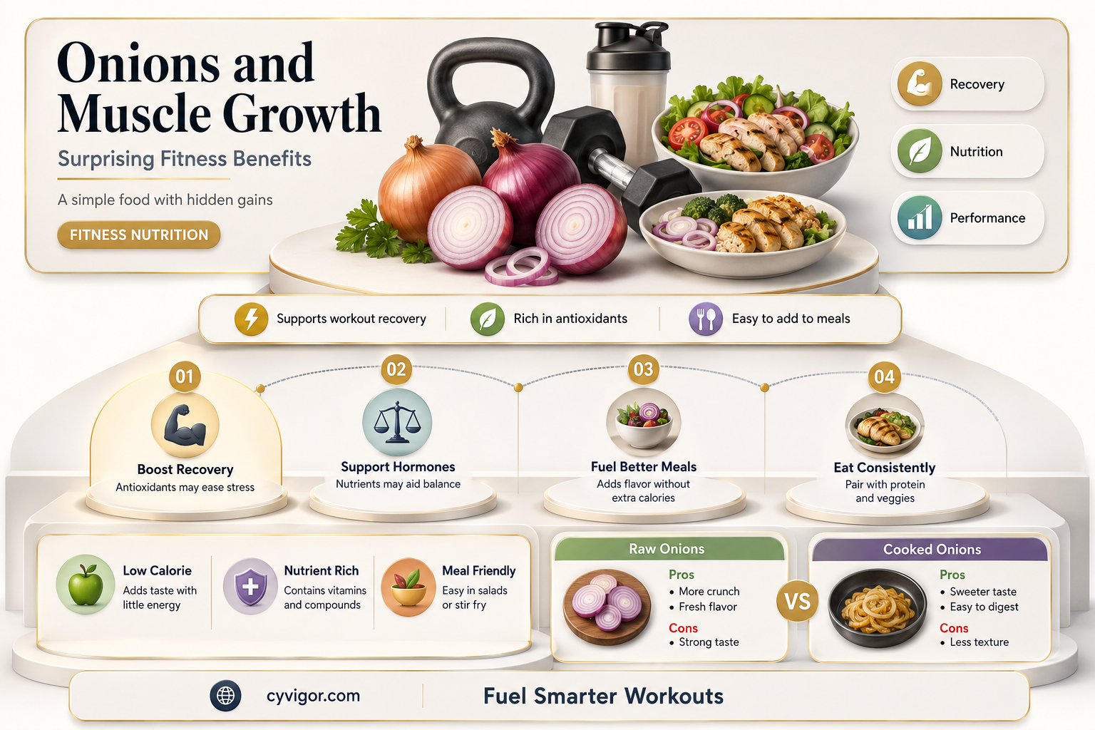 are onions good for muscle growth
