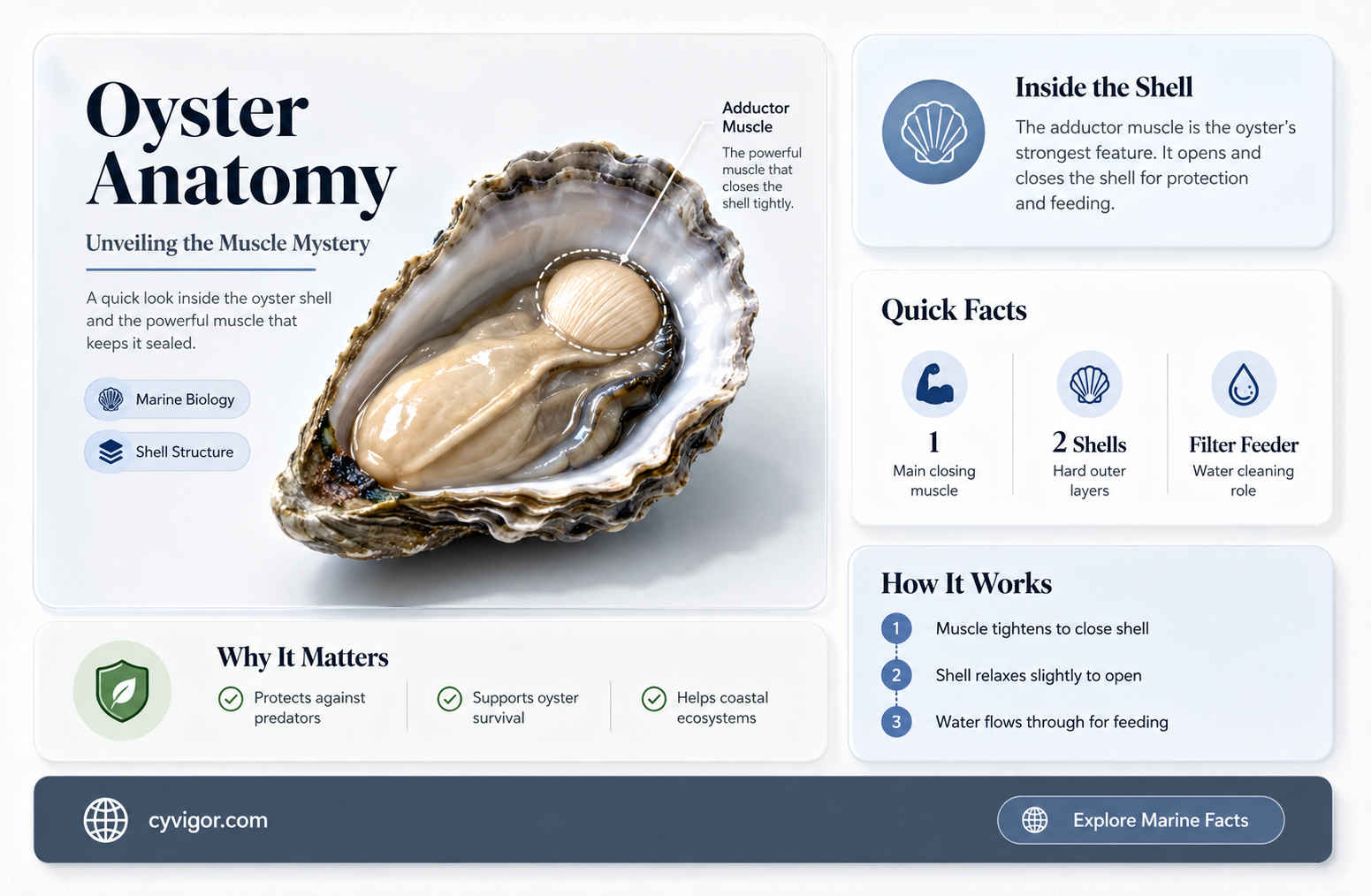 are oysters a muscle