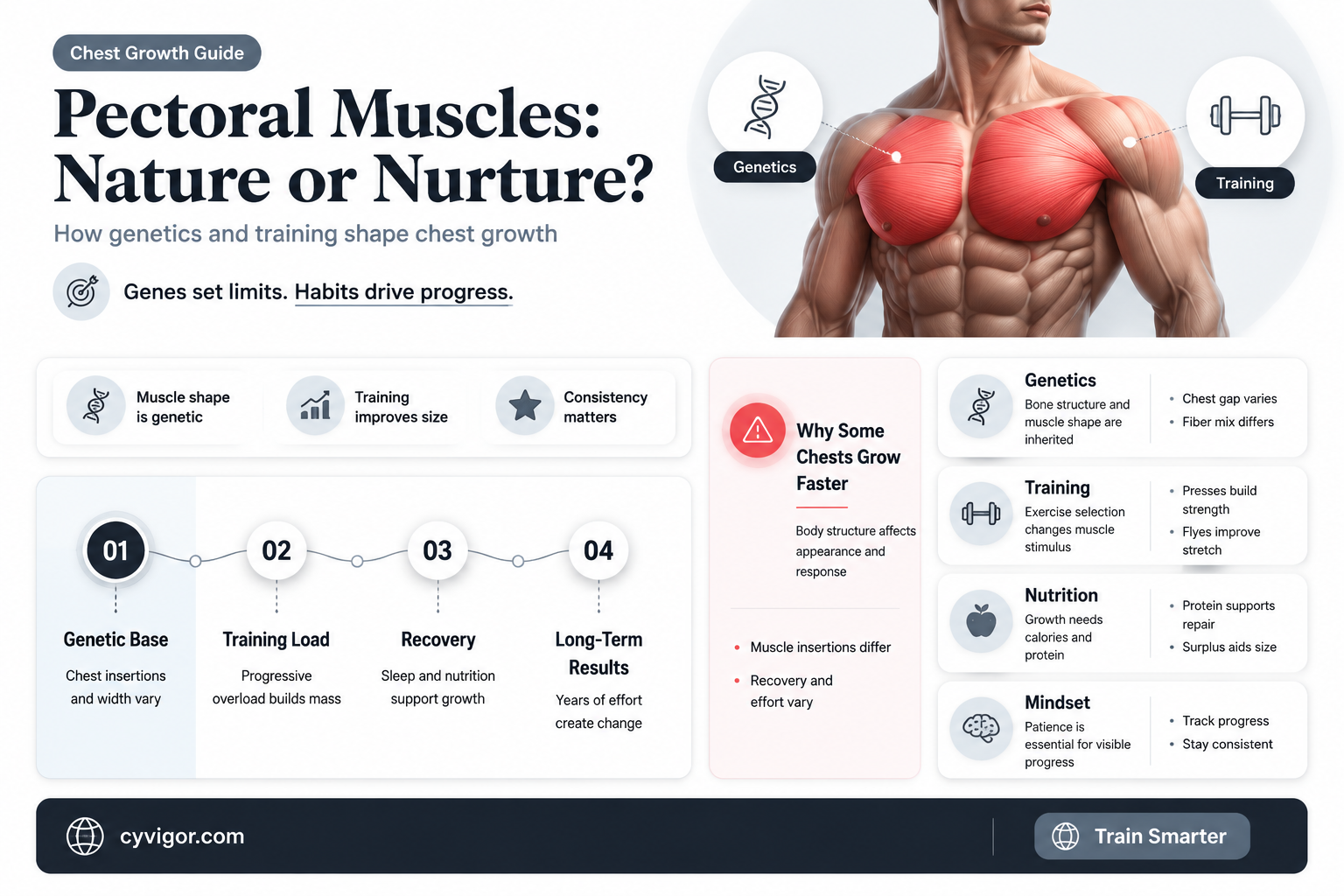 are pectoral muscles genetic