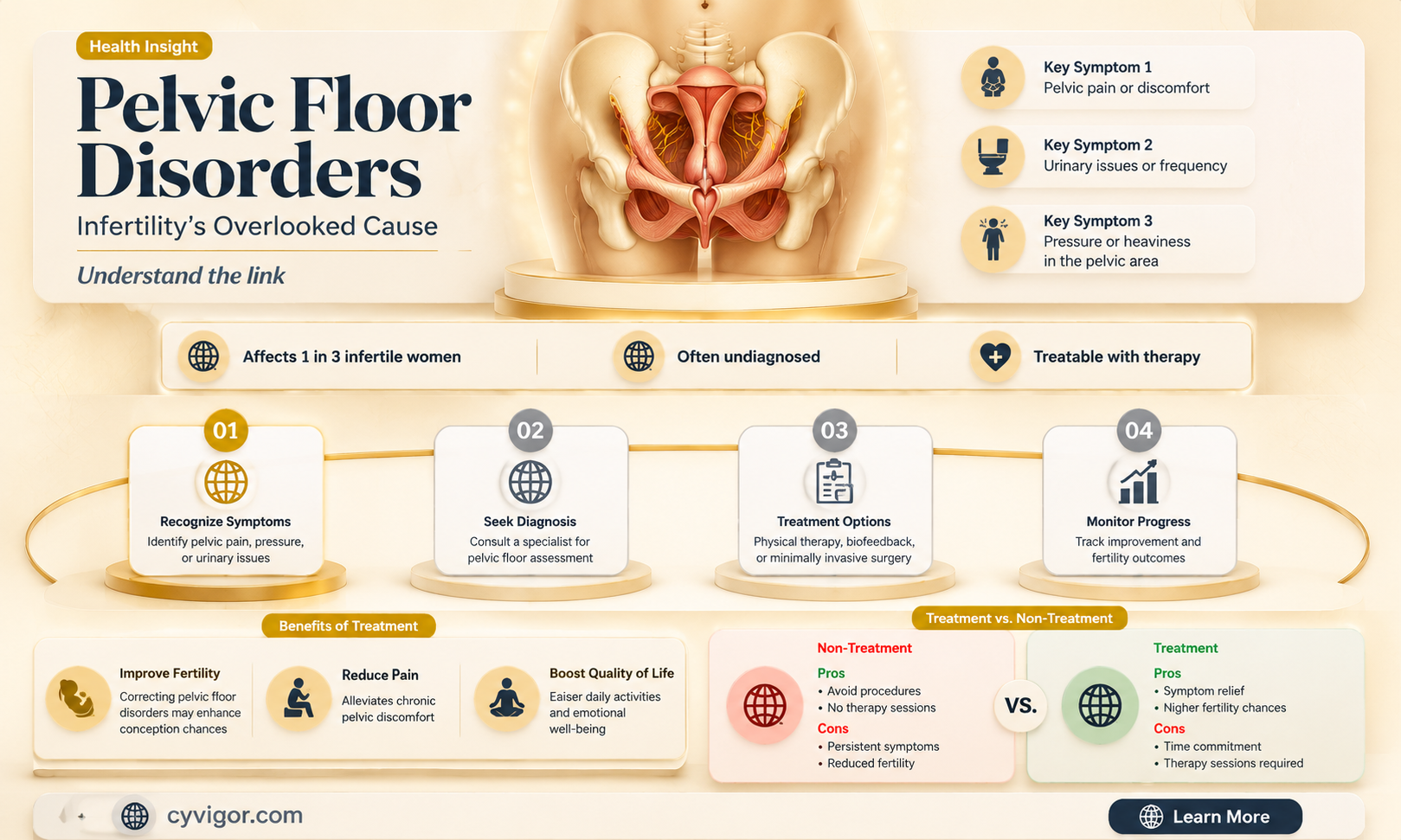 are pelvic floor muscle disorders a cause for infertility