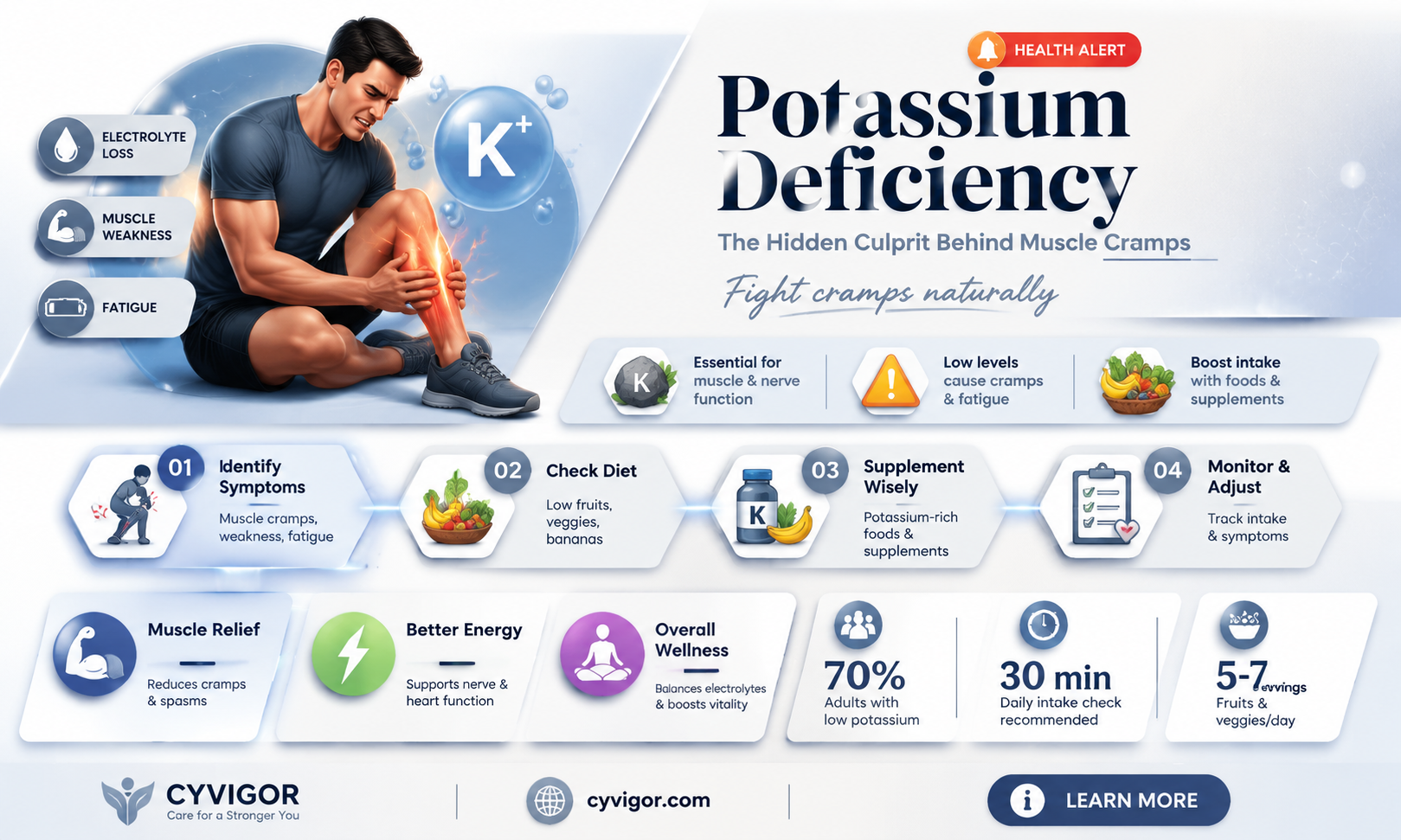 are muscle cramps a sign of low potassium