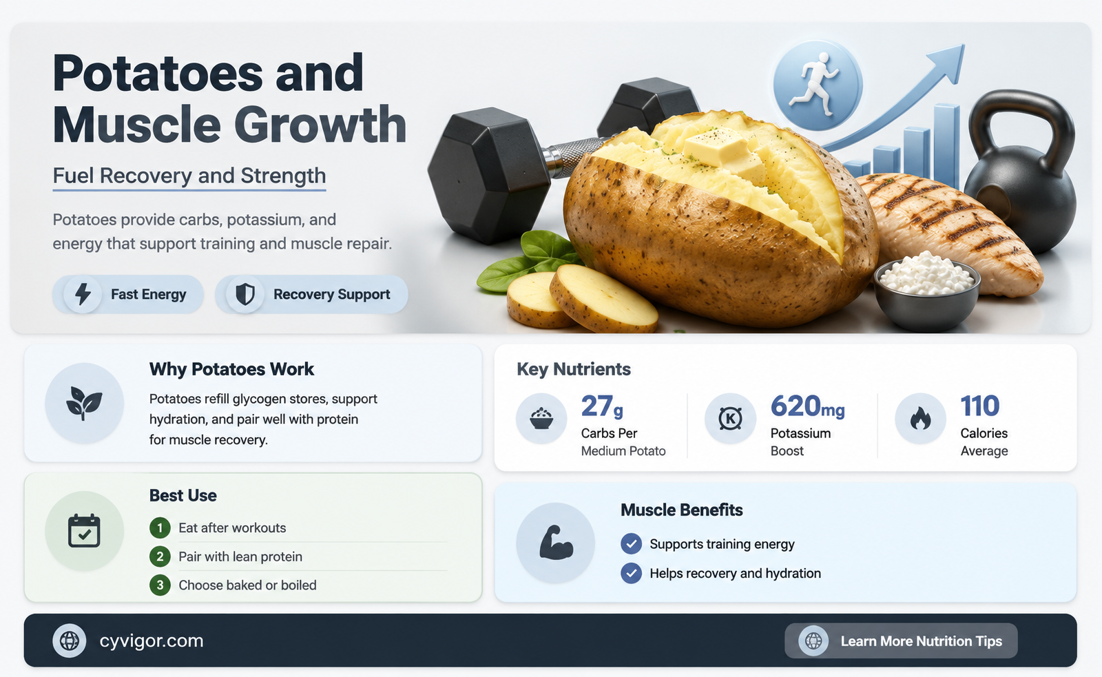 are potatoes good for muscle growth