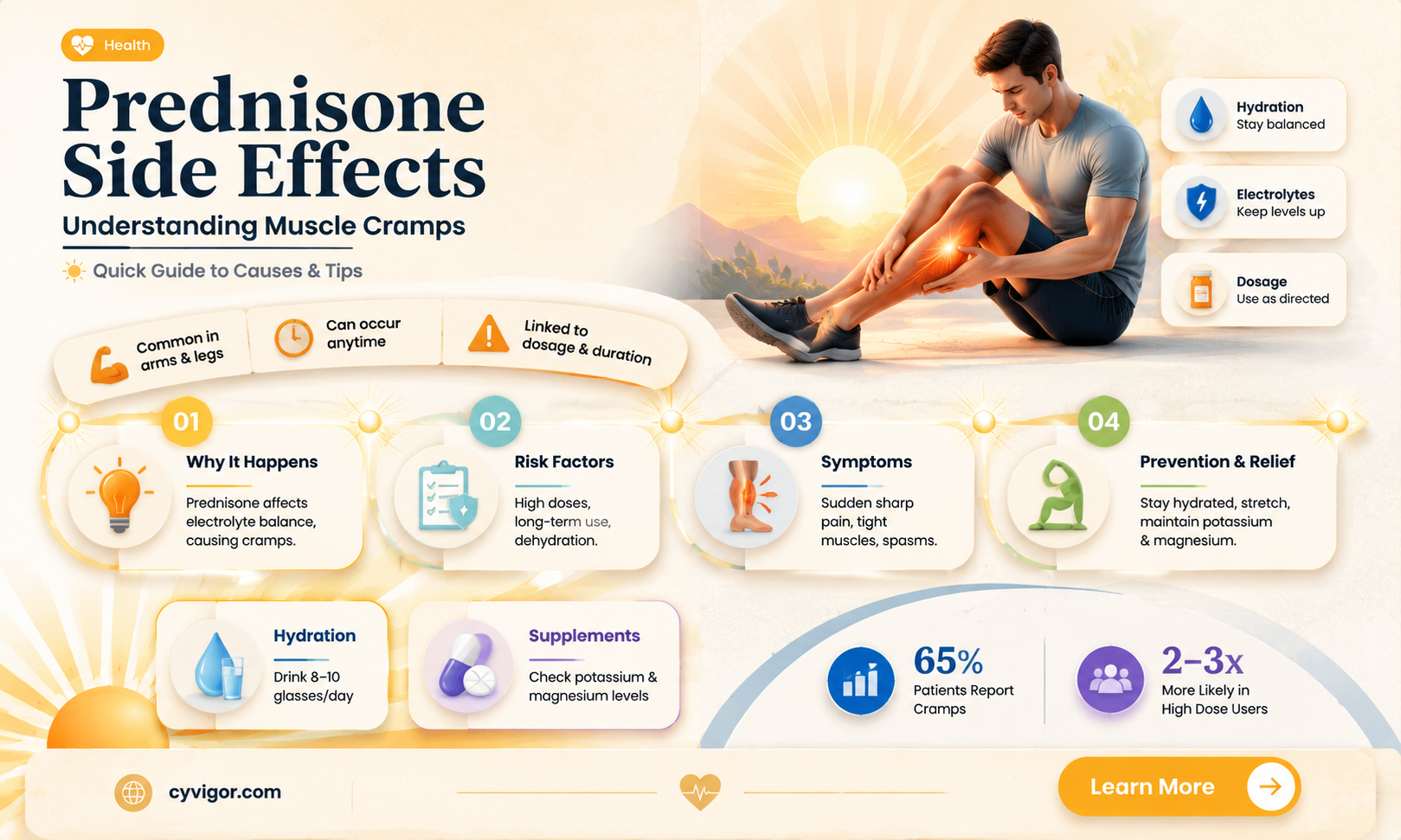 are muscle cramps a side effect of prednisone