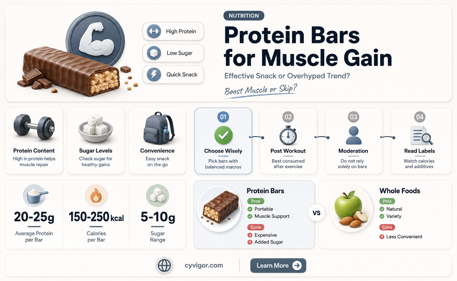are protein bars good for gaining muscle