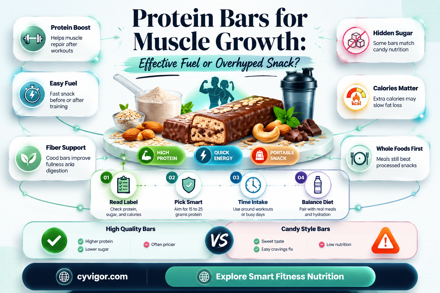 are protein bars good for muscle growth
