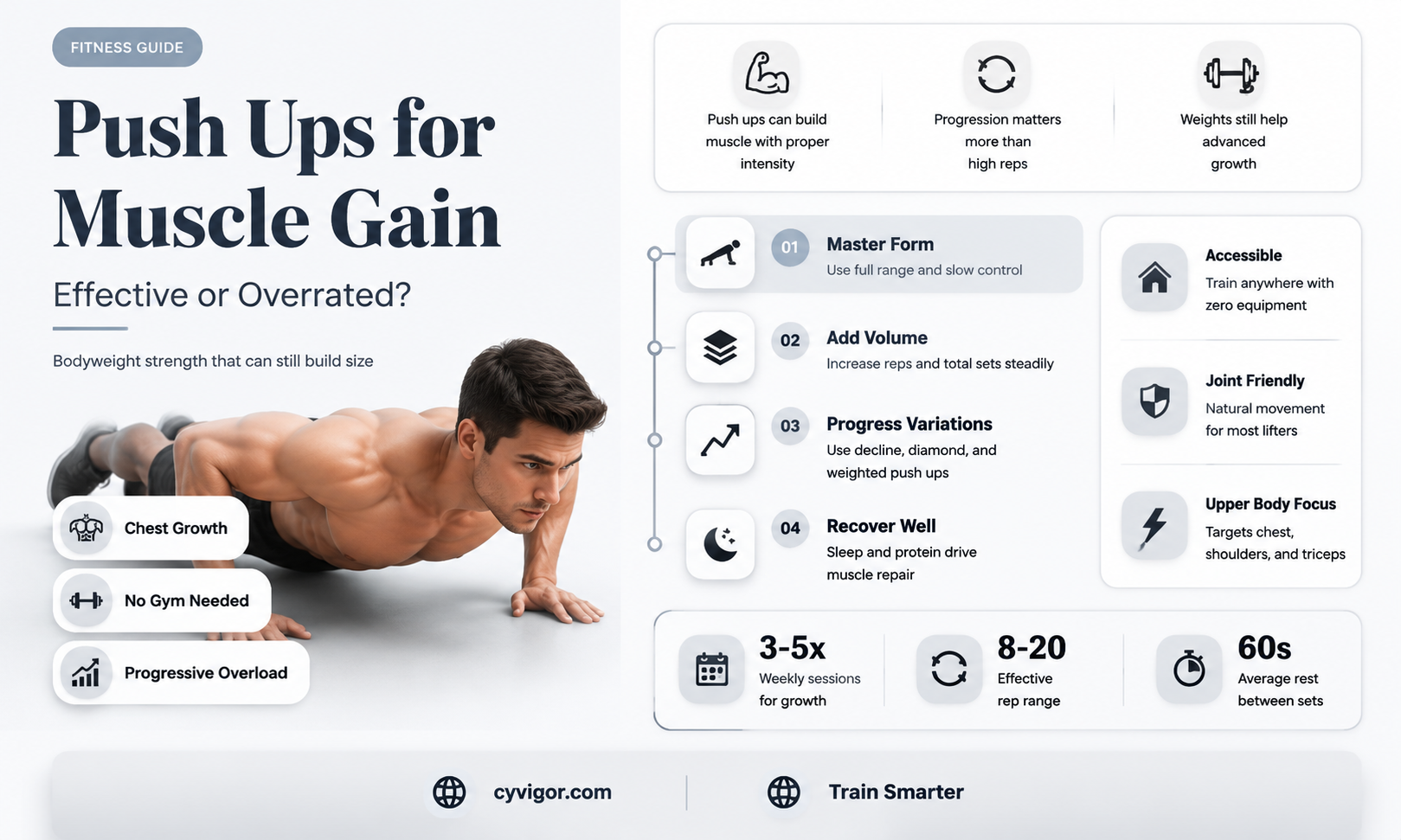 are push ups a good way to gain muscle