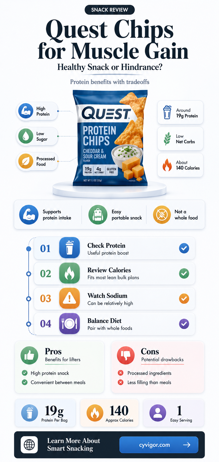 are quest chips good for muscle gain